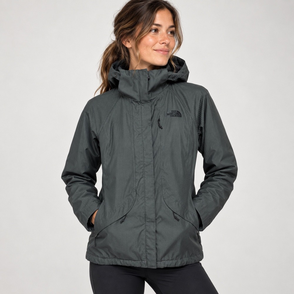 The North Face Women's Inlux Insulated Jacket XS Gray Waterproof